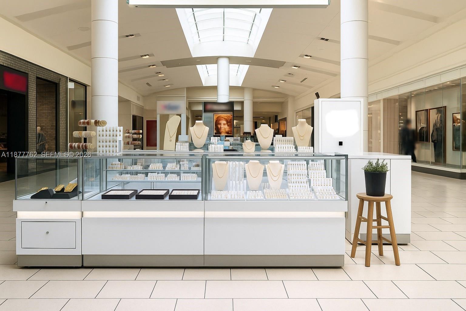 Jewelry Kiosk FOR SALE In Dadeland Mall, Miami FL 33156