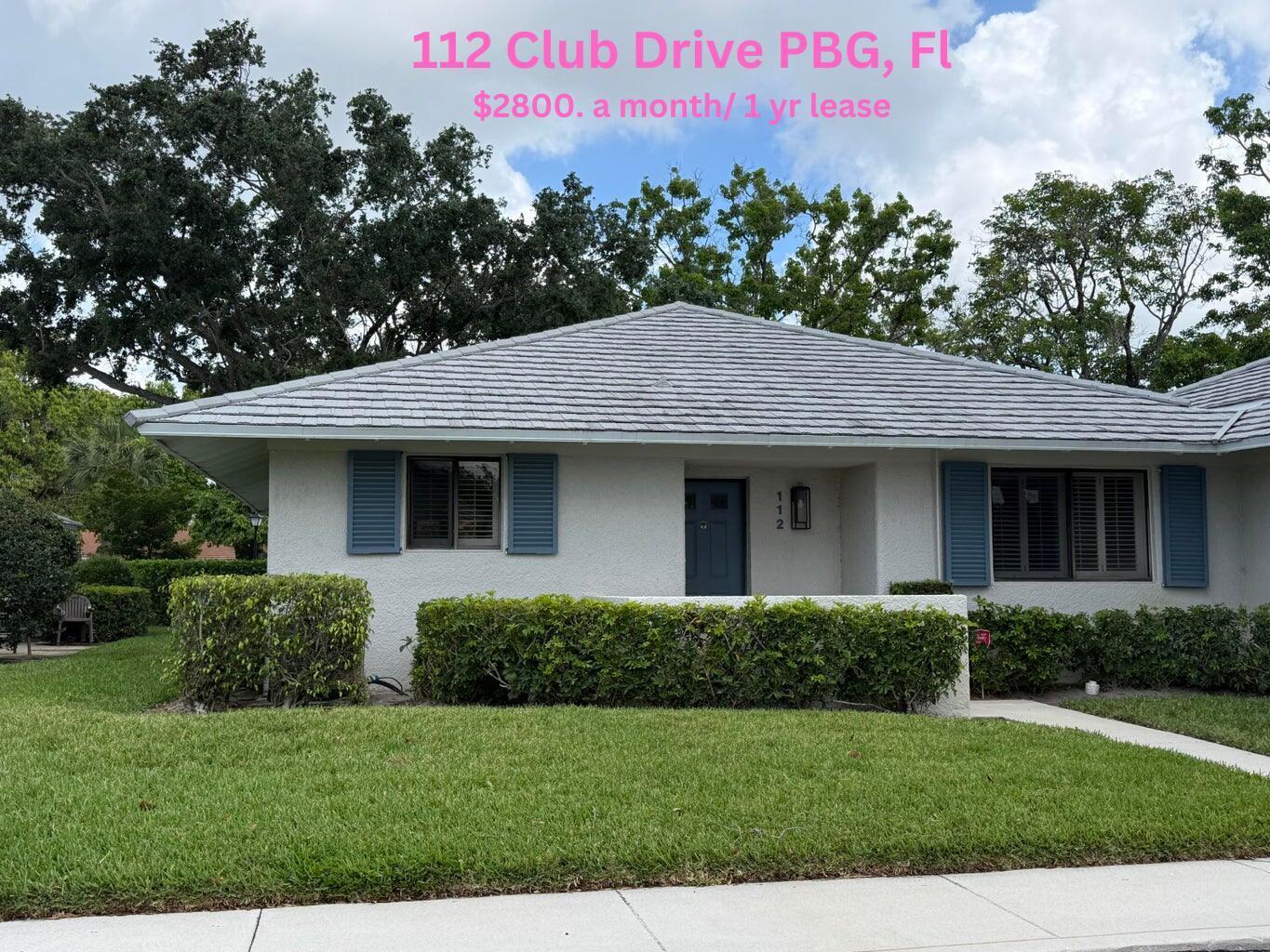 112 Club Drive, Palm Beach Gardens FL 33418