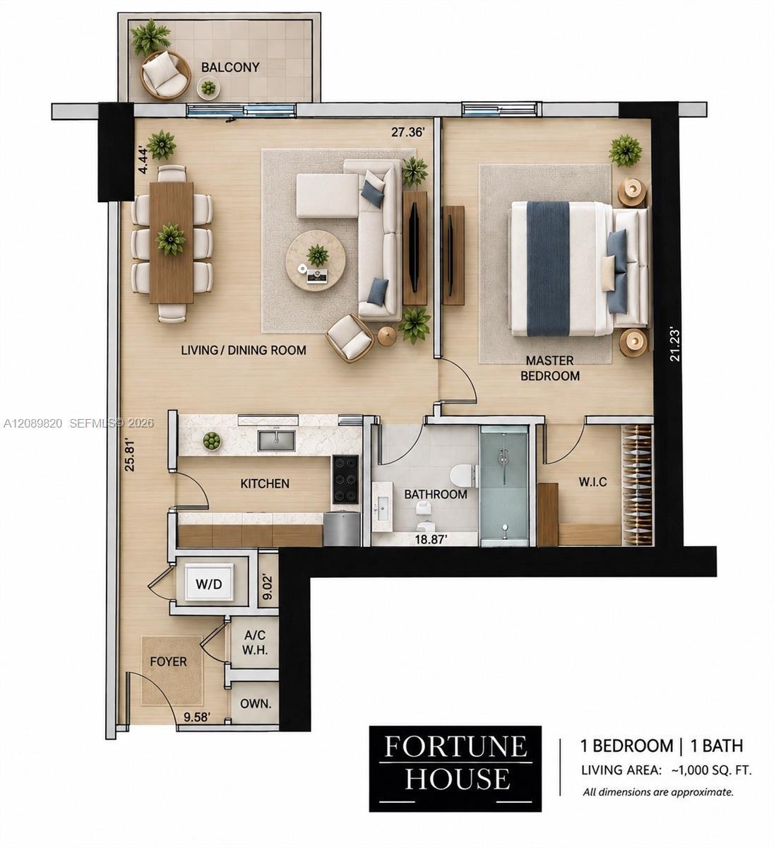185 SE 14th Ter # 1713, Miami FL 33131