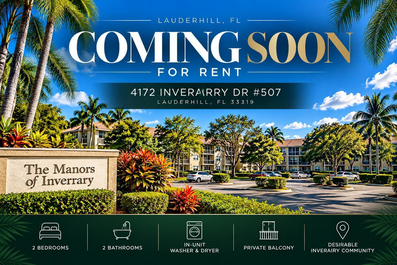 4172 INVERRARY Drive # 507, Lauderhill FL 33319